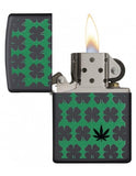 Zippo Clovers & Pot Leaf Design 29729