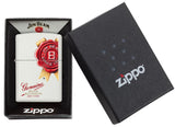 Zippo Jim Beam Kentucky Bourbon Whiskey White Matte 29780