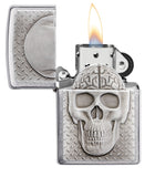 Zippo Skull with Brain Surprise 29818