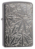 Zippo Unisex Leaves Black Ice 29834