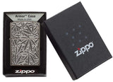 Zippo Unisex Leaves Black Ice 29834