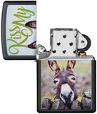 Zippo Kiss My Donkey Black Matte 29868