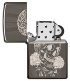 Zippo Fancy Skull Black Ice 29883