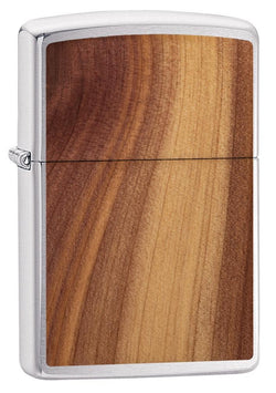 Zippo Woodchuck USA Cedar Brushed Chrome 29900