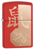 Zippo Year of The Rat Red Matte 29929