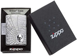 Zippo Spider Web Skull Design 29931