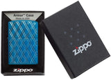Zippo Armor High Polish Blue Diamonds 29964