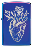 Zippo Heart/Vase Design High Polish Indiglo 29987
