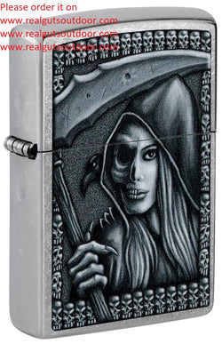 Zippo Grim Beauty Design Street Chrome 46151