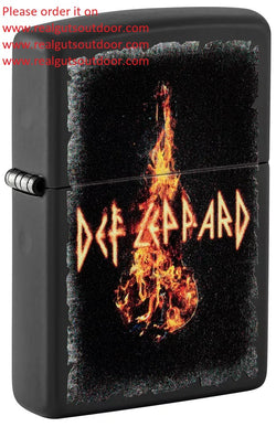 Zippo Def Leppard Burning Violin Black Matte 46153
