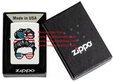 Zippo American Woman Design White Matte 46156