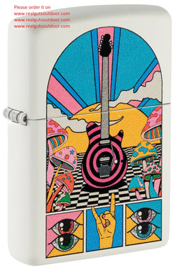 Zippo Retro Music Design White Matte 46167
