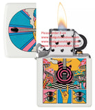 Zippo Retro Music Design White Matte 46167