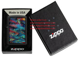 Zippo Paint Pour Design Color Image Black Matte 46169