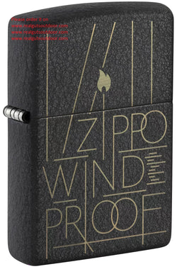 Zippo Line Art Zippo Design Black Crackle® 46172