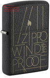 Zippo Line Art Zippo Design Black Crackle® 46172