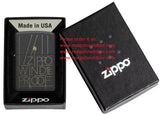 Zippo Line Art Zippo Design Black Crackle® 46172