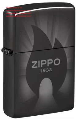 Zippo Radiant Zippo Design High Polish Black 46175