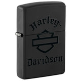 Zippo Harley Davidson Black Matte Color Image 46218