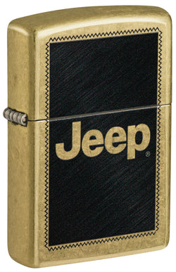 Zippo Jeep Stamp Design Street Brass Color Image 46225