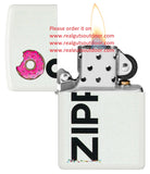 Zippo Frosted Zippo Design White Matte Color Image 46240