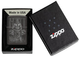 Zippo Greek Dogs Design High Polish Black Photo Image 46264