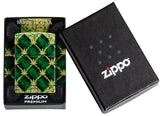 Zippo Argyle Design 540 Fusion Tumbled Brass 46265