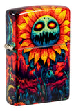 Zippo Spooky Sunflower Design Tumbled Brass 540 Fusion 46267