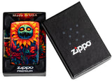 Zippo Spooky Sunflower Design Tumbled Brass 540 Fusion 46267