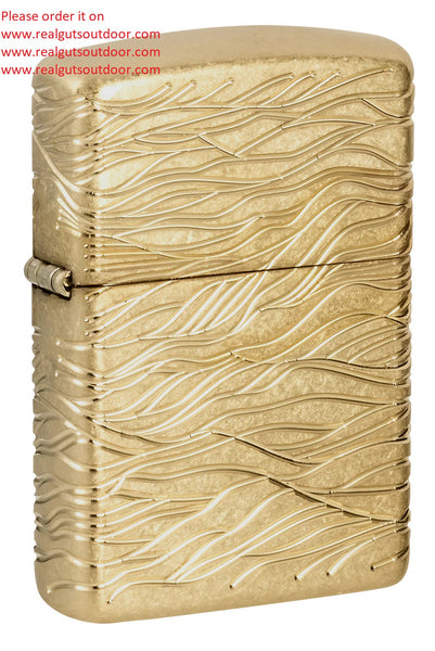 Zippo Armor Tumbled Brass Multicut 46273 – Real Guts Outdoor