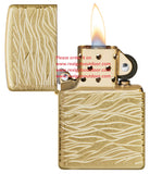 Zippo Armor Tumbled Brass Multicut 46273