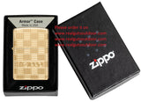 Zippo Armor ® Deep Carve Zippo Design High Polish Brass Basket Weave 46274