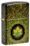 Zippo Plant Maze Design Swirling Lines Tumbled Brass 540 Fusion 46276