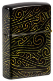 Zippo Plant Maze Design Swirling Lines Tumbled Brass 540 Fusion 46276