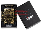 Zippo Mushroom Drift Design 540 Fusion Tumbled Brass tones 46277