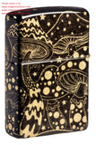 Zippo Mushroom Drift Design 540 Fusion Tumbled Brass tones 46277