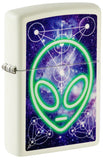 Zippo Glowing Alien Design Color Image Glow in the Dark 46288