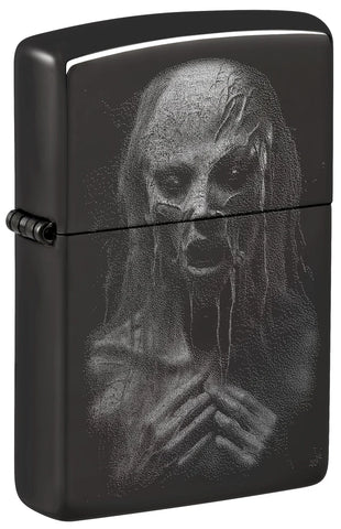 Zippo Monster Design High Polish Black Photo Image 46292
