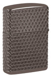 Zippo Armor Diamond Pattern Design Multicut Black Ice 46316