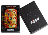 Zippo Pixel Fusion Design 540 Fusion Lustre Tumbled Brass 46386