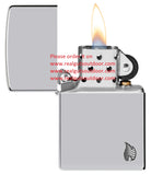 Zippo Armor® Chrome Flame Design High Polish Chrome Deep Carve 46396