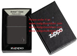 Zippo Armor® High Polish Black Flame Design Deep Carve 46402