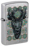 Zippo Buck Wear-American Bison Design Street Chrome Color Image 46422