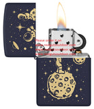 Zippo Lost in Space Design Navy Matte Laser Engrave 46423