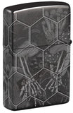 Zippo Mushroom Skulls Design Photo Image 360° High Polish Black 46425