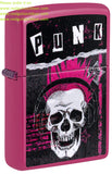 Zippo Punk Skull Design Pink Frequency Color Image 46430