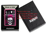 Zippo Punk Skull Design Pink Frequency Color Image 46430