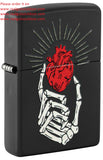 Zippo Undying Love Design Black Matte Color Image 46469