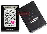 Zippo Hugs and Kisses Design White Matte Color Image 46471