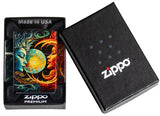 Zippo Sun and Moon Design 540 Fusion Tumbled Brass 46563